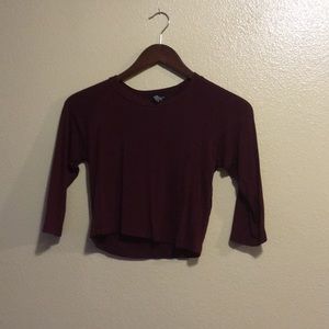 Women’s small forever 21 croptop maroon